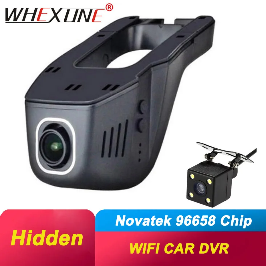WHEXUNE Wi Fi автомобильный видеорегистратор цифровой видеокамера 1080P ночная
