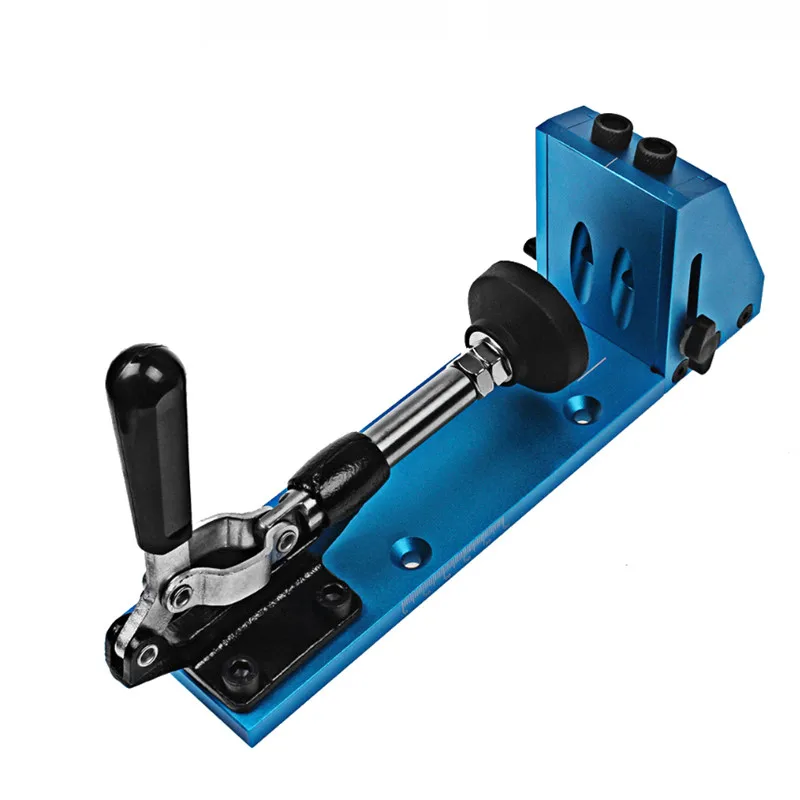 ASCENDAS Woodworking Pocket Hole jig System 9.5mm Hole Guide with Toggle Clamp Dust Removal Port TP-0311