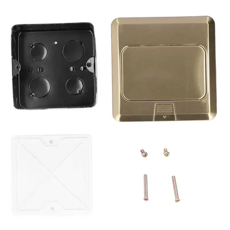 Floor Socket 4 Hole Embedded Aluminum Alloy Ground Electrical Outlet 16A | Обустройство дома