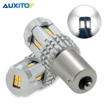 

2pcs P21W LED CANBUS NO OBC Error 1156 BA15S Error Free LED Bulb for Kia Rio 3 4 2015 2016 2017 2018 Car lights White Amber