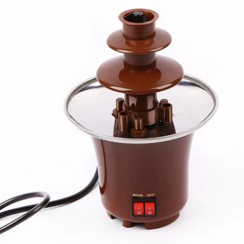 

US Plug,Three Layer Creative Design Of Chocolate Fountain Chocolate Melting and Heating Hot Pot Machine