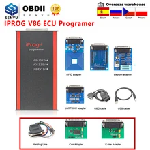 IPROG Pro 2019 V86 Full ECU Key Programmer Iprog+ Eeprom IMMO Car Radio Airbag Reset Dashboard Kilometer PK DIGIPROG 3 Carprog