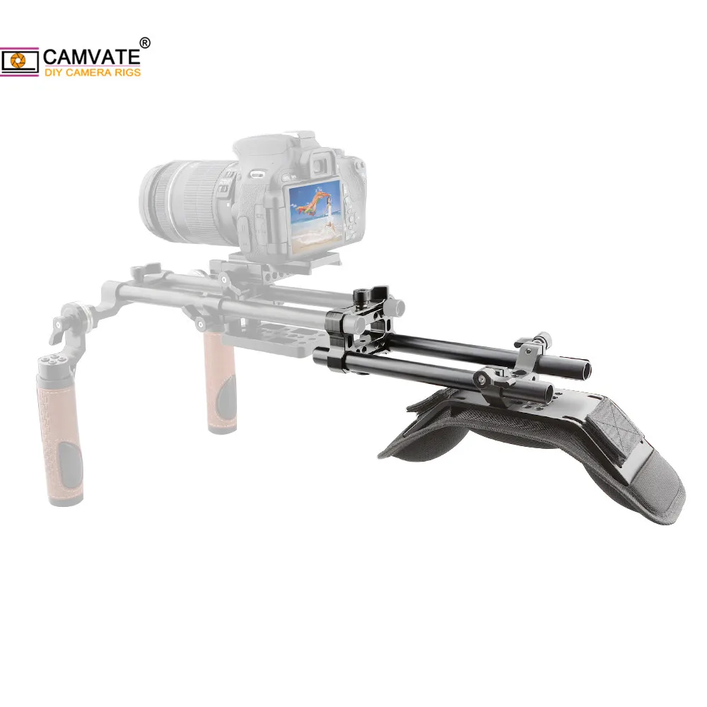 CAMVATE пены плечевая накладка с 15 мм Двойным Зажимом M12 200mm стержень для DLSR