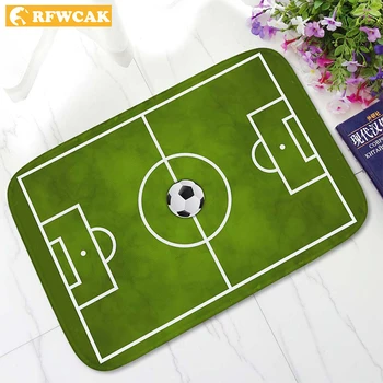 

RFWCAK Football Doormat Entrance Welcome Carpet Floor Mats Kitchen Pad Hallway Door Mat Living Room Anti-Slip Tapete Para Sala