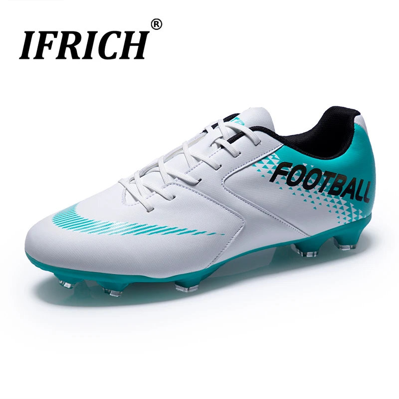 

Unisex Soccer Shoes Outdoor Long Spikes Football Boy Cleats Soccer Sneakers Black Youth Training Girls Sports Shoes Size 35-45
