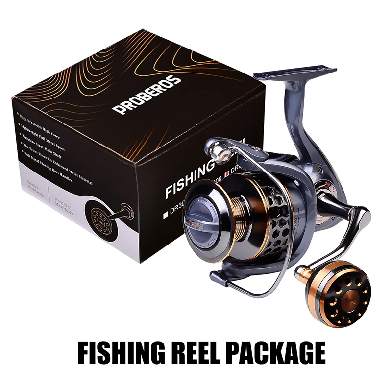 PROBEROS Spinning Reel DR2000-7000 Series Fishing Fishing Reels Outdoor and Sports