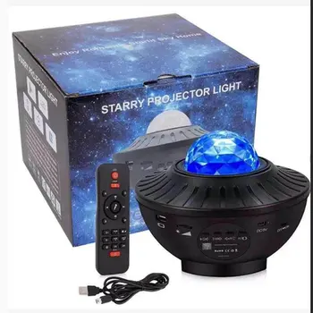 

Delicacy Sky Laser Ocean Wave Starry Projector With Wireless Speaker Rotating Led Light Suitable For Bedroom Decoration