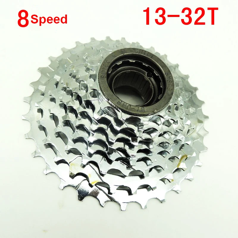 7/8 скорость 13-32T Cog кассета позиционирования маховик MTB Горный шоссейный велосипед свободного хода Велосипед маховик Металлическая резьба звездочка - Цвет: 8 Speed 13-32T