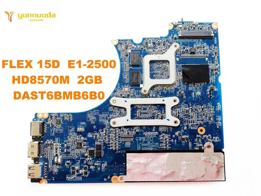 Great Value  Original for Lenovo FLEX 15D laptop motherboard FLEX 15D E1-2500 HD8570M 2GB DAST6BMB6B0 tested goo