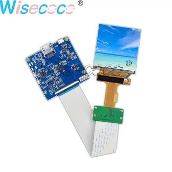 

Wisecoco 2.9 inch 1440×1440 Square LCD Screen Display 40 pins MIPI with HDMI MIPI FPC USB Controller Board for HMD VR AR Gaming