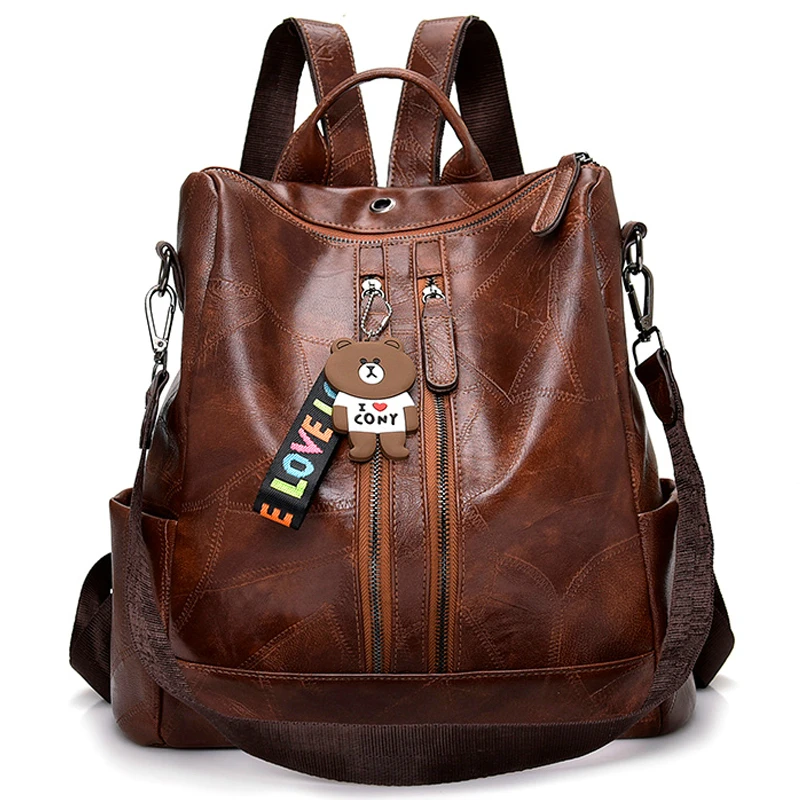 

2019 Fashion Women Backpack High Quality Youth Leather Backpacks for Teenage Girls Female School Shoulder Bag Bagpack mochila