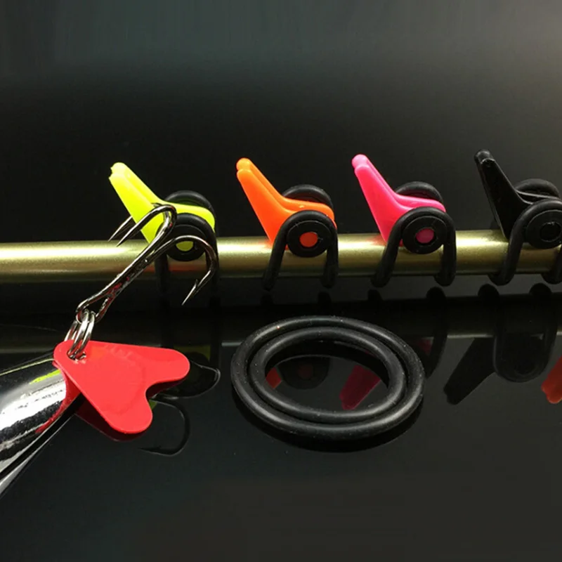 

10pcs/Set Plastic Fishing Hook Keeper for Fishing Rod Pole Lures Bait Tackle Safety Holder Tools SEC88