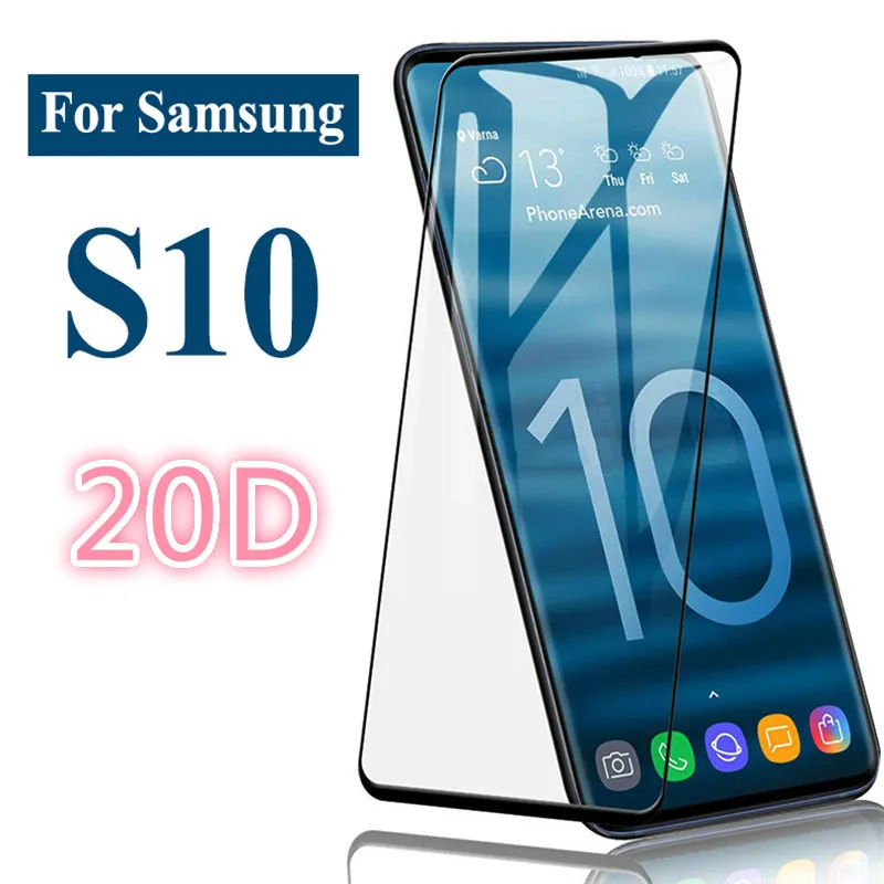 

20D Curved Cover Screen Protector For Samsung Galaxy S9 S10 S8 Plus Note 8 9 A50 Tempered Glass For Samsung s10 5G A30 Film