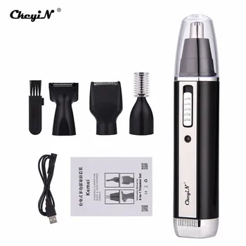 

4 in1 Electric Nose Trimmer Men Rechargeable Hair Removal Beard Eyebrow Ear Trimmer Face Care Shaving Trimmer Hair Nose Clipper