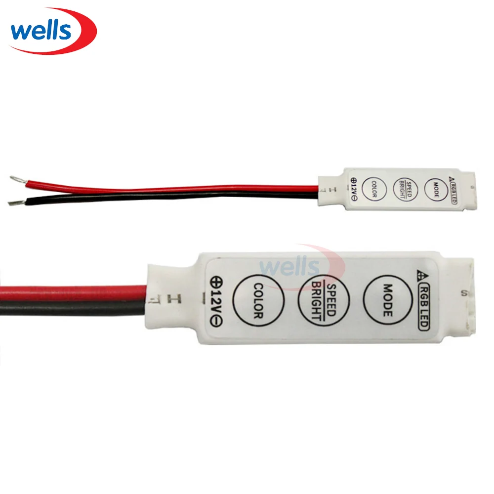 

Best price 5pcs DC 12V 3Key Mini RGB Led Controler For 5050 3528 LED Strip Light
