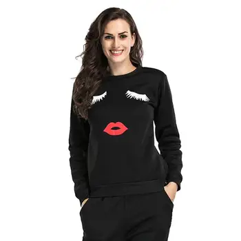 

2019 Autumn Women Fashion Long Sleeves Round Collar Women Tops Floral Loose casual sweatshirt hoody Female Tracksuit M-XXL