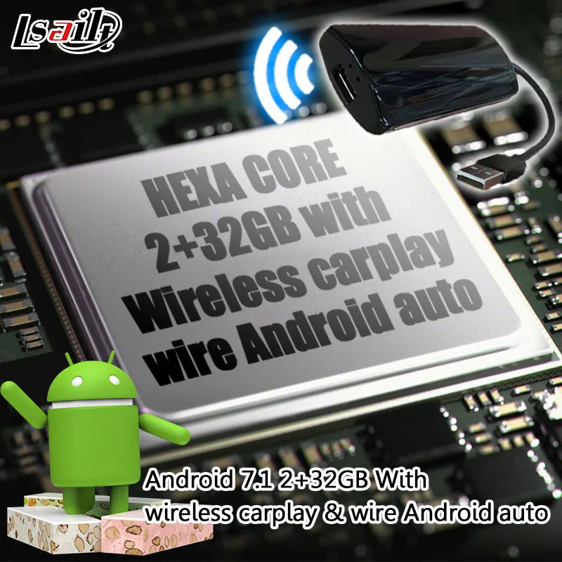 Lsailt Android gps навигационная коробка для Honda Accord high end-видео интерфейс коробка зеркальная ссылка youtube waze yandex navi - Размер экрана, дюймов: 7.1 Carplay and-auto