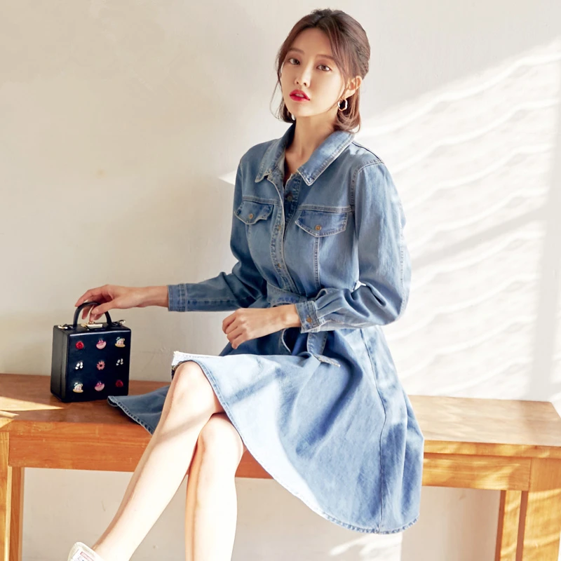 light denim blouse