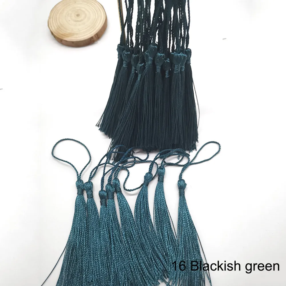  10~80Pcs Bookmark Tassels Fringe Brush Handmade Soft Craft Mini  Tassels with Loops for DIY Crafts Jewelry Making Accessories,Tassel mo lv ,20pcs