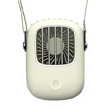 Kids Mini Handheld Fan 3 Gears Adjustable Hanging Neck Cooling Fan USB Charging A0NC