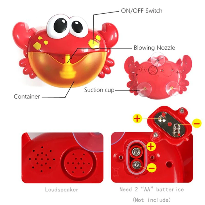 Дропшиппинг пузырь крабов Ванна игрушка для детей с производитель присосок музыка Ванная комната Душ бассейн Ванна мыло плавательный малыш Oyuncak
