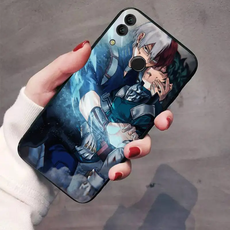 pu case for huawei Todoroki Boku No Anh Hùng Giới Học Thuật Anime Ốp Lưng Điện Thoại Huawei Honor Xem 7a5.45inch 7c5.7inch 8x 8a 8c 9 9X10 20 10i 20i Lite Pro huawei silicone case