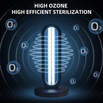 

VKTECH 38W UV Lamp Quartz Germicidal Disinfection UVC Ozone LED Light Bulb Remote Timing Ultraviolet Sterilizer Kill Mite Lights