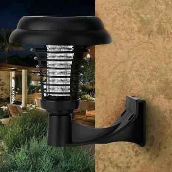 

Solar Powered Led Outdoor Yard Garden Lawn Light Waterproof Anti Mosquito Insect Pest Bug Zapper Killer Trapping Led Lamp