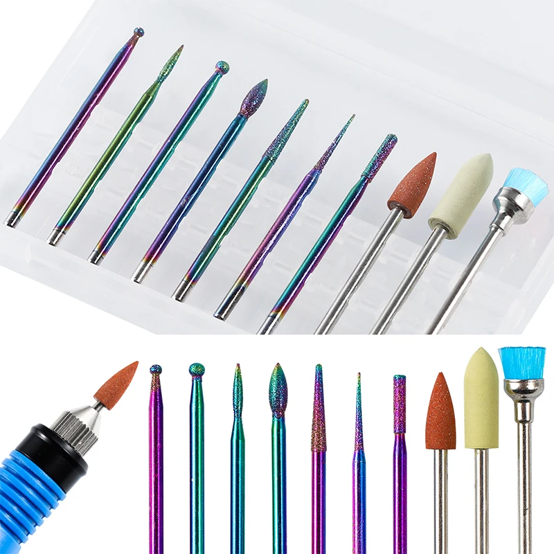 

Milling Cutters for Manicure Nail Drill Set for Cuticle Clean Nail Drill Bit Electric Machine Manicure Accessory