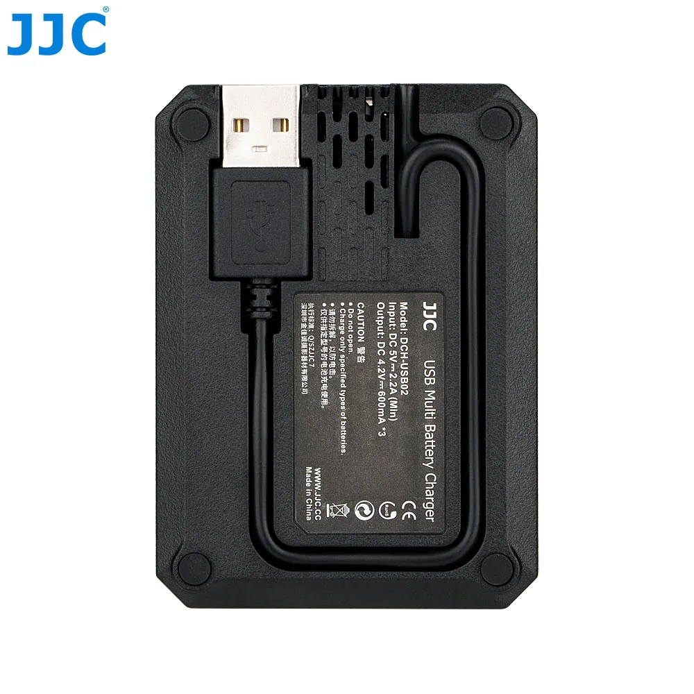 JJC USB мульти зарядное устройство для Ricoh DB-110/Olympus LI-90B/JJC B-DB110 Зарядка 3 батареи со светодиодный индикаторами кабель-удлинитель