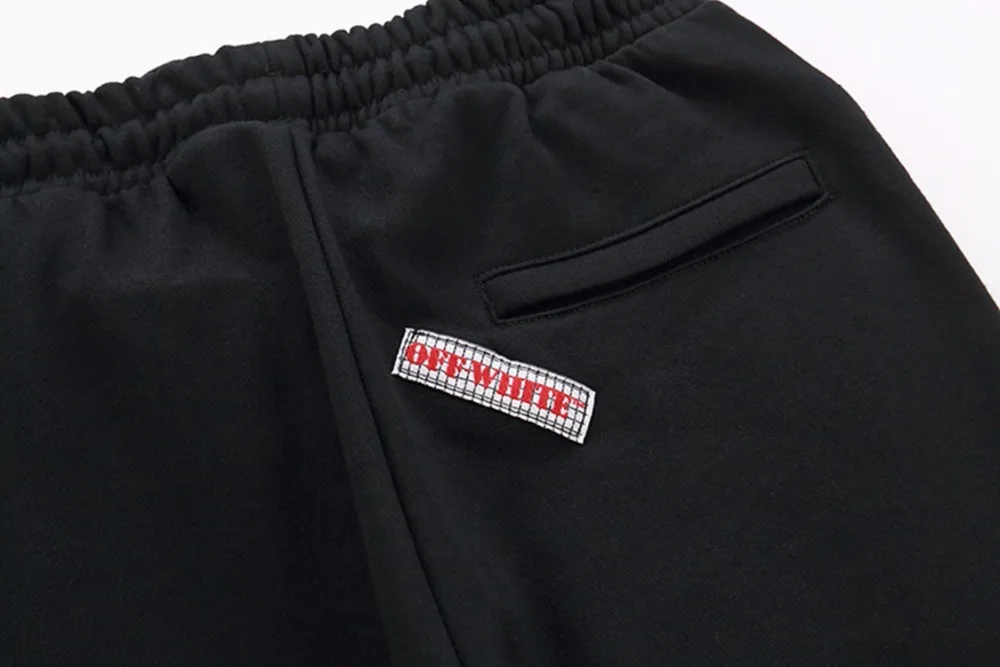 OFF-WHITE Звездные фейерверки брюки свободные мужские повседневные брюки для пары ow брызги чернил граффити улица хип хоп