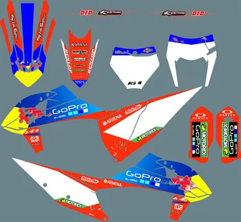 

Free Custom GRAPHICS BACKGROUNDS DECALS STICKERS For KTM EXC 2020 SX SXF XC XCF 2019 2020 For KTM 125 250 300 350 400 450 500
