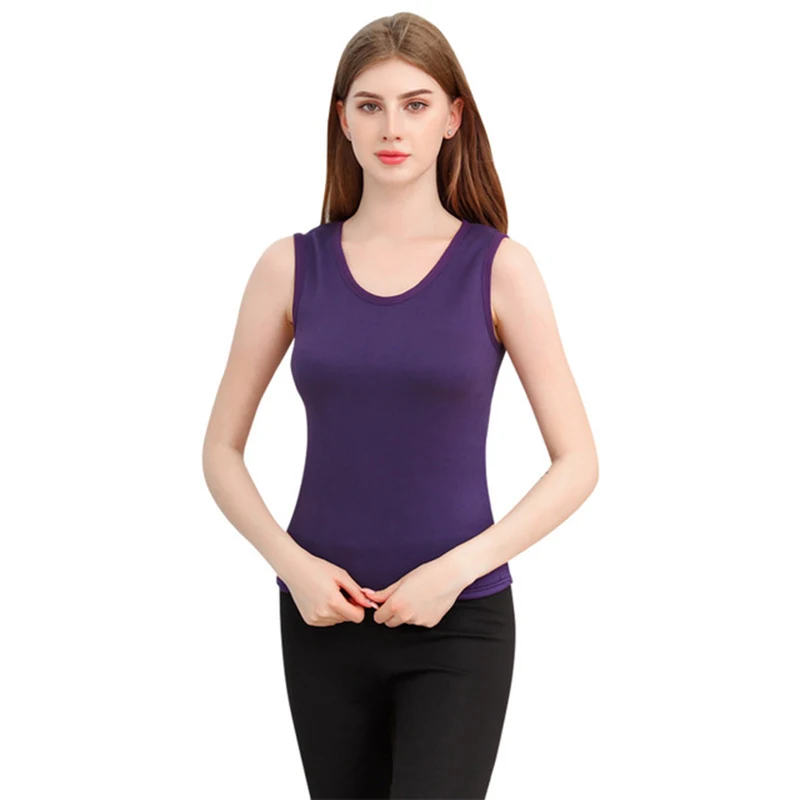 Women Purple Мужской жилет, Повседневный, тонкий, зимний, теплый, теплый, жилет, спортивный, без рукавов, топ, однотонный, модный, безрукавка, мужской - Цвет: Women Purple