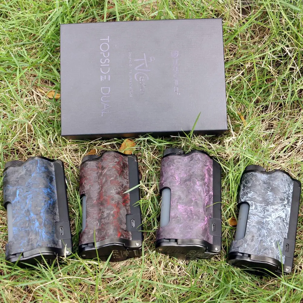 Dovpo Topside Dual Carbon Squonk Mod 200 Вт с чипом YIHI, работающим от двух аккумуляторов 18650, Vape Mod VS Drag 2/Naboo Mod