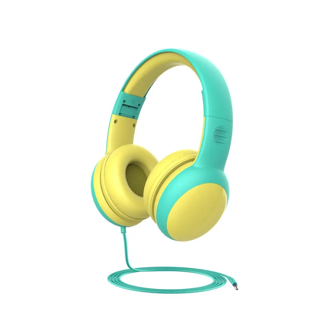 gorsun Kids Headphones with limited volume Children Headphone with decorative ears Ear for boys and girls Wired Headset