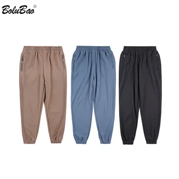 

BOLUBAO Trend Brand Men Pants Casual Men's Fashion Sweatpants Comfortable Fabrics Trousers Solid Color Wild Harem Pants Male