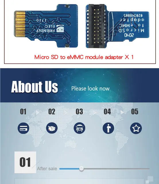 ALLO Carte eMMC 16Go avec Adaptateur Micro SD - Audiophonics
