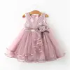 Lace Little Princess Dresses Summer Solid Sleeveless Tulle Tutu Dresses For Girls 2 3 4 5 6 Years Clothes Party Pageant Vestidos ► Photo 1/6