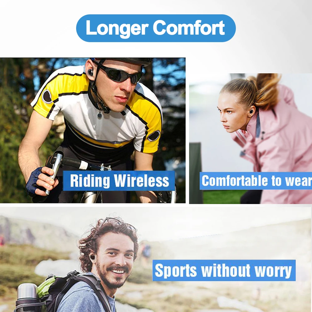 TOMKAS TWS Bluetooth 5.0 Earphone Wireless Headphones True Wireless 4D Stereo Bass Mini Earbuds Hifi Sport With Mic Charging Box (6)