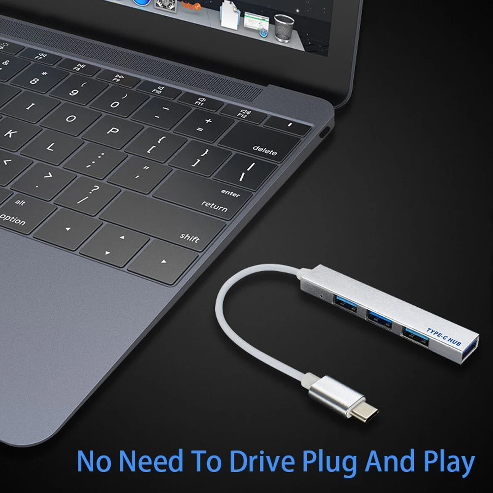 Разветвитель с 4 портами 480 м и USB 2 0 типа C|USB-хабы| |