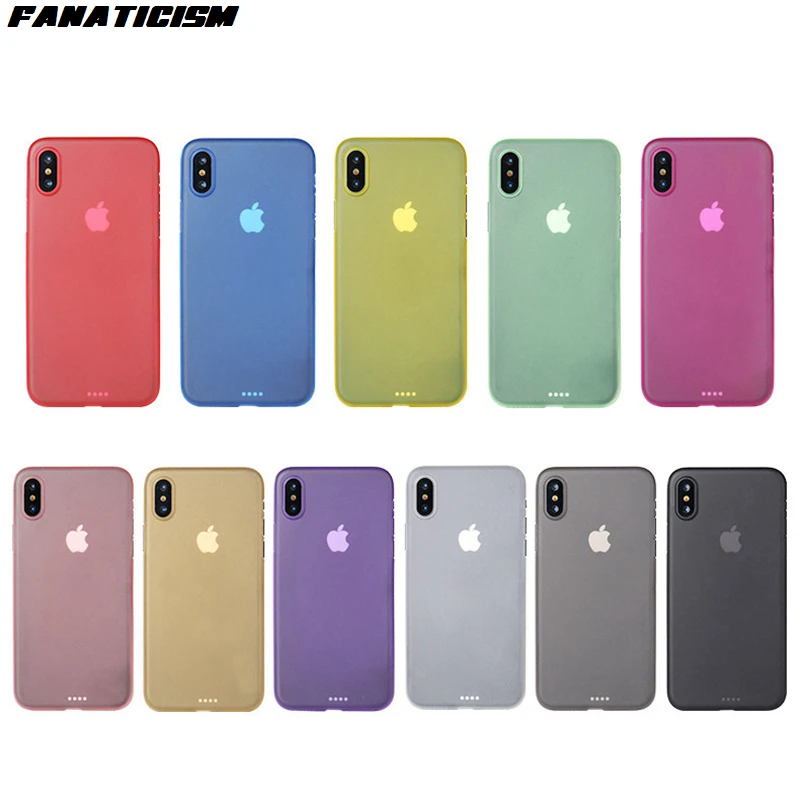 US $323.00 1000pcs Luxury UltraThin 10 Colors Matte PP Back Cover For Iphone Xs Max XR IphoneX Xs Case Frosted Transparent PP Phone Cases