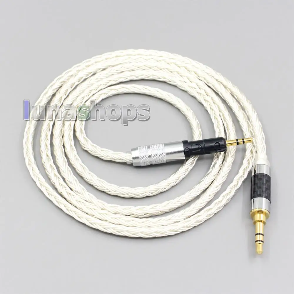 LN007210 16 Core OCC Silver Plated Headphone Earphone Cable For Audio Technica ATH M50x ATH M40x ATH M70x Headphone Headset