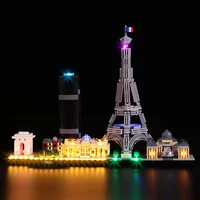 Vonado LED Lighting Kit for 21044 Paris Architecture Skyline Collection Light Kit, Not Included the Building Block 1