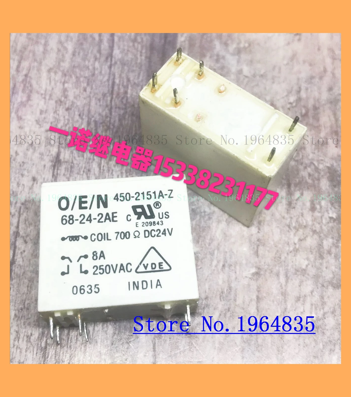 68-24-2AE-24VDC 8A/250VAC