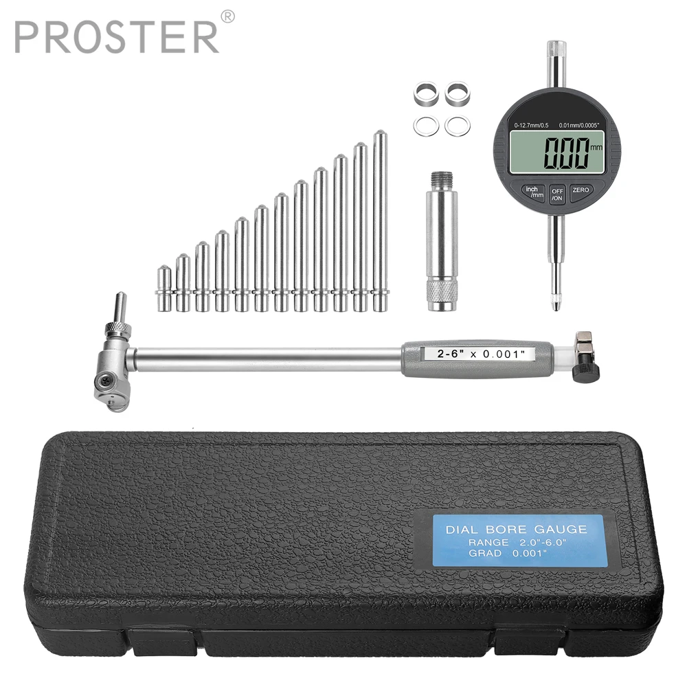 Brand new 50-160MM Accuracy 0.01MM Indicator Inner Diameter Dial Bore Gauge UK 