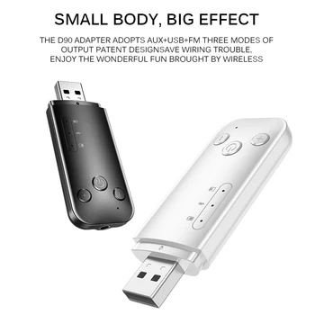 

Bluetooth Adapter Bluetooth Receiver Car Wireless Adapter Handsfree Call Bluetooth Adapter Transmitter Auto Music Receiver