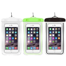 3 телефона ТПУ сенсорный водонепроницаемый мобильный телефон сумки для плавания Дайвинг кемпинг