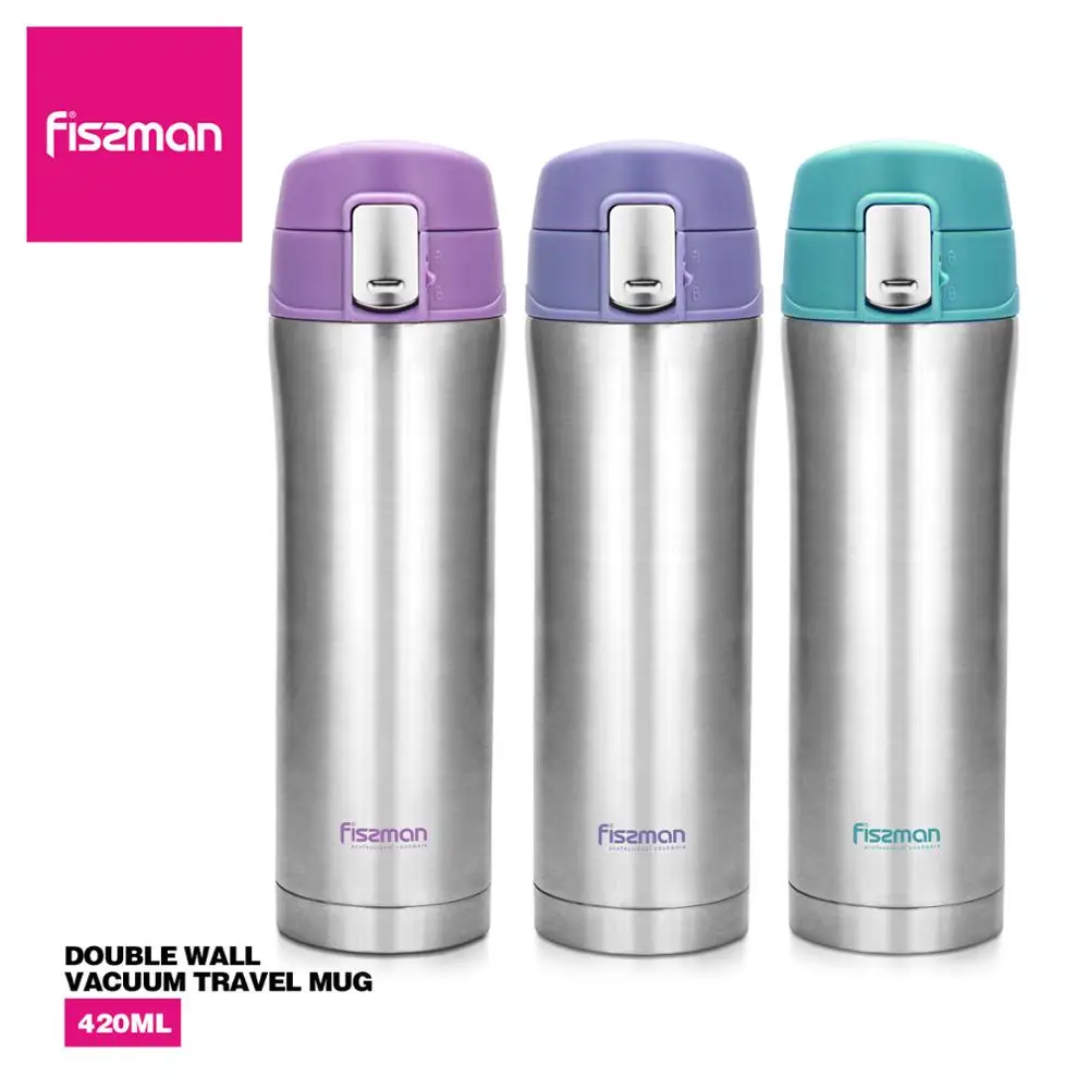 Fissman 420ml термос с двойными стенками Нержавеющая сталь Для мужчин женщин матовый