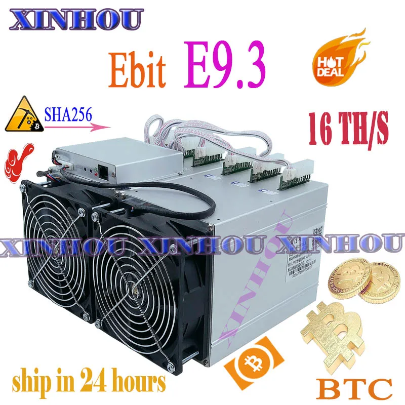 Майнер Asic Ebit E9.3 SHA256 16TH/s Биткоин BTC BCH лучше чем E9 + E9i Innosilicon T1 antminer s9 T9 R4 S9k S9SE