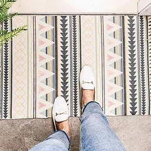 Хлопок и лен ковер Бохо коврик домашняя спальня пол прикроватный коврик с кисточками одеяло TB распродажа